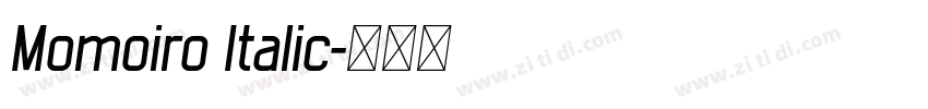 Momoiro Italic字体转换